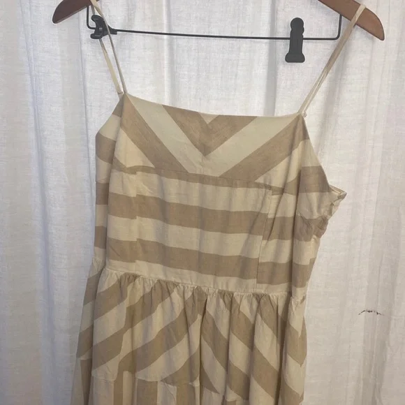 linen dress nz Sleeveless Linen Dress ACADIA in Natural melange